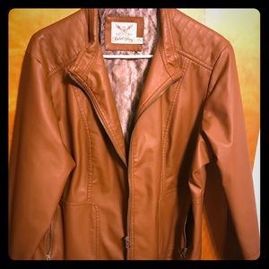Faux leather jacket